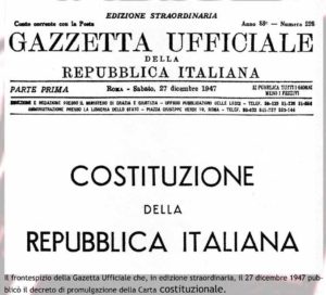 La Costituzione della Repubblica Italiana